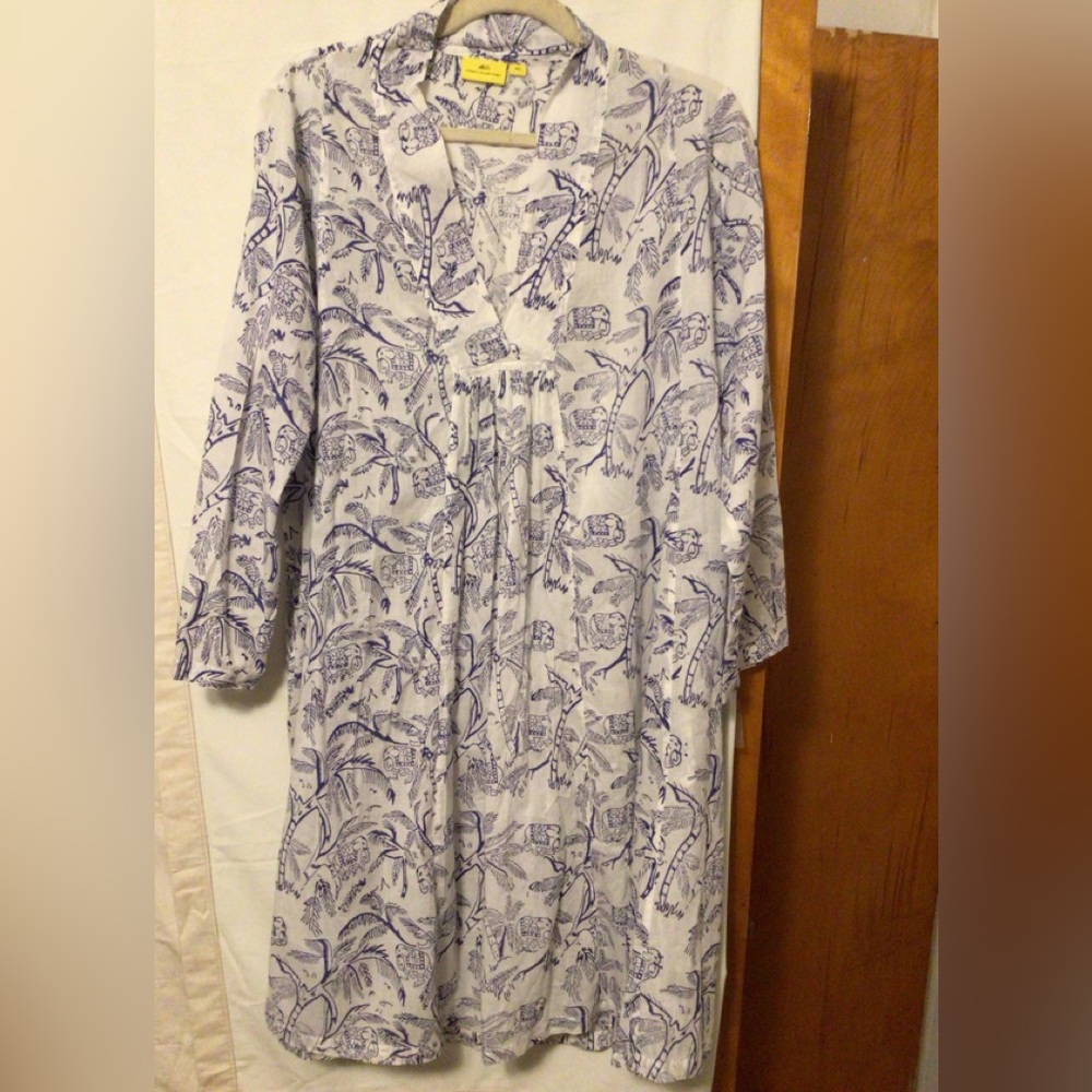 ROBERTA ROLLER RABBIT exotic print ,whimsical,mini dress ,summery SZ M/L
